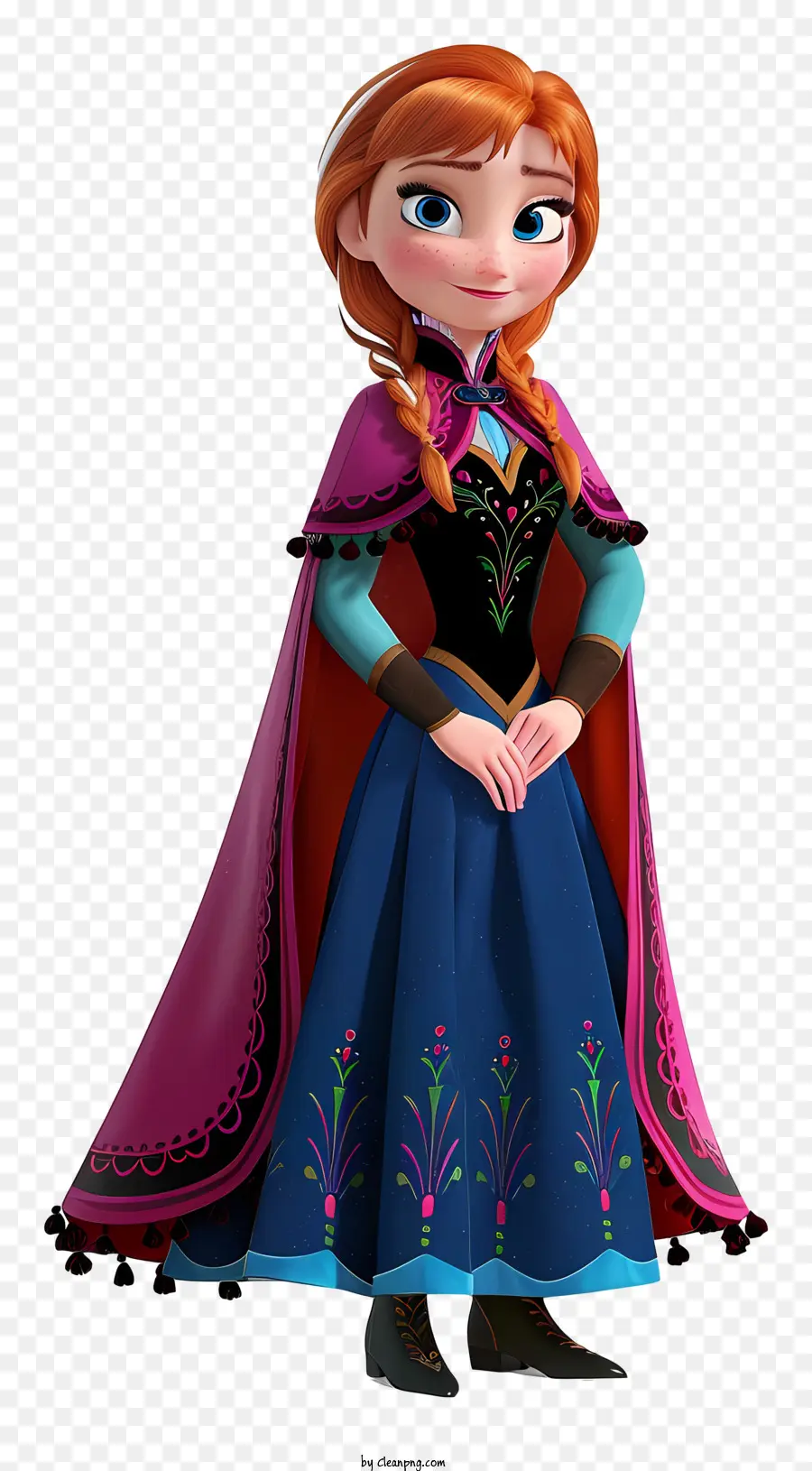 Princesa Anna Congelada，Personaje Animado PNG