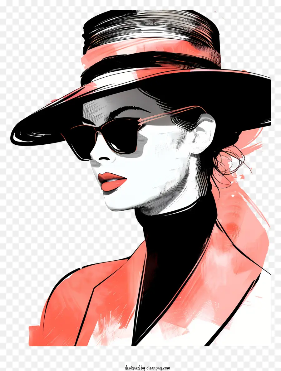 Moda Retro，Dibujo Digital PNG