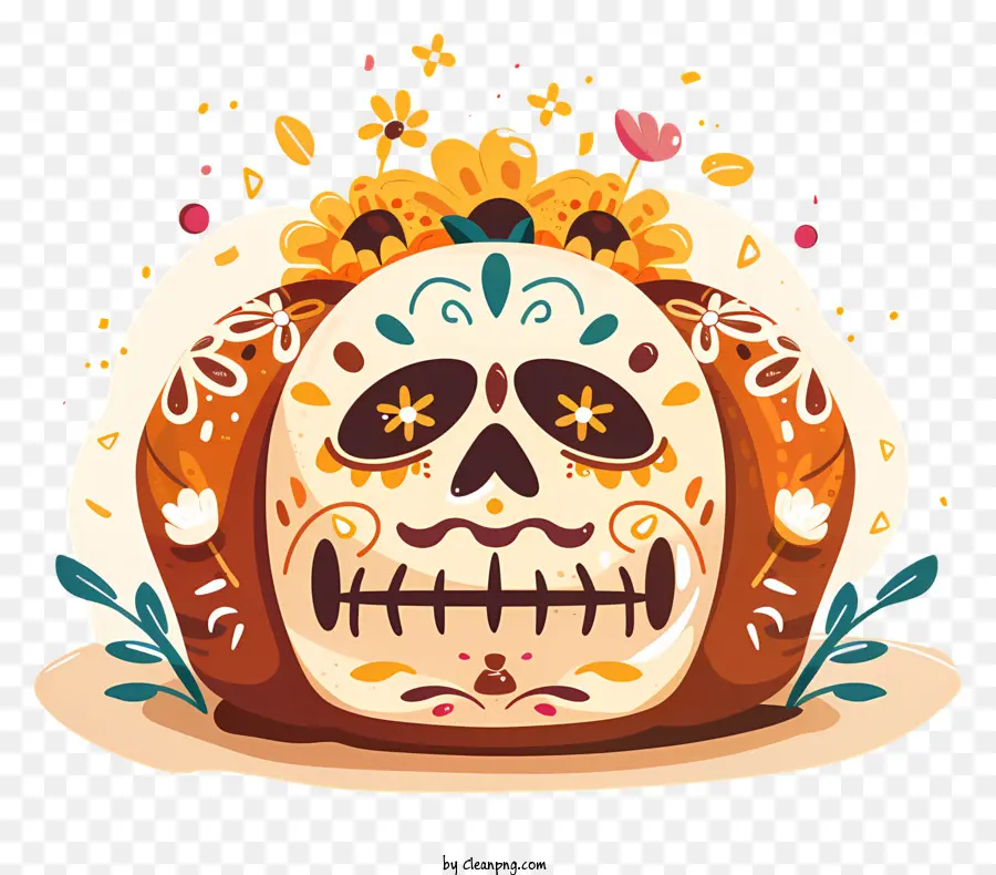 El Pan De Muerto，Día De Los Muertos PNG