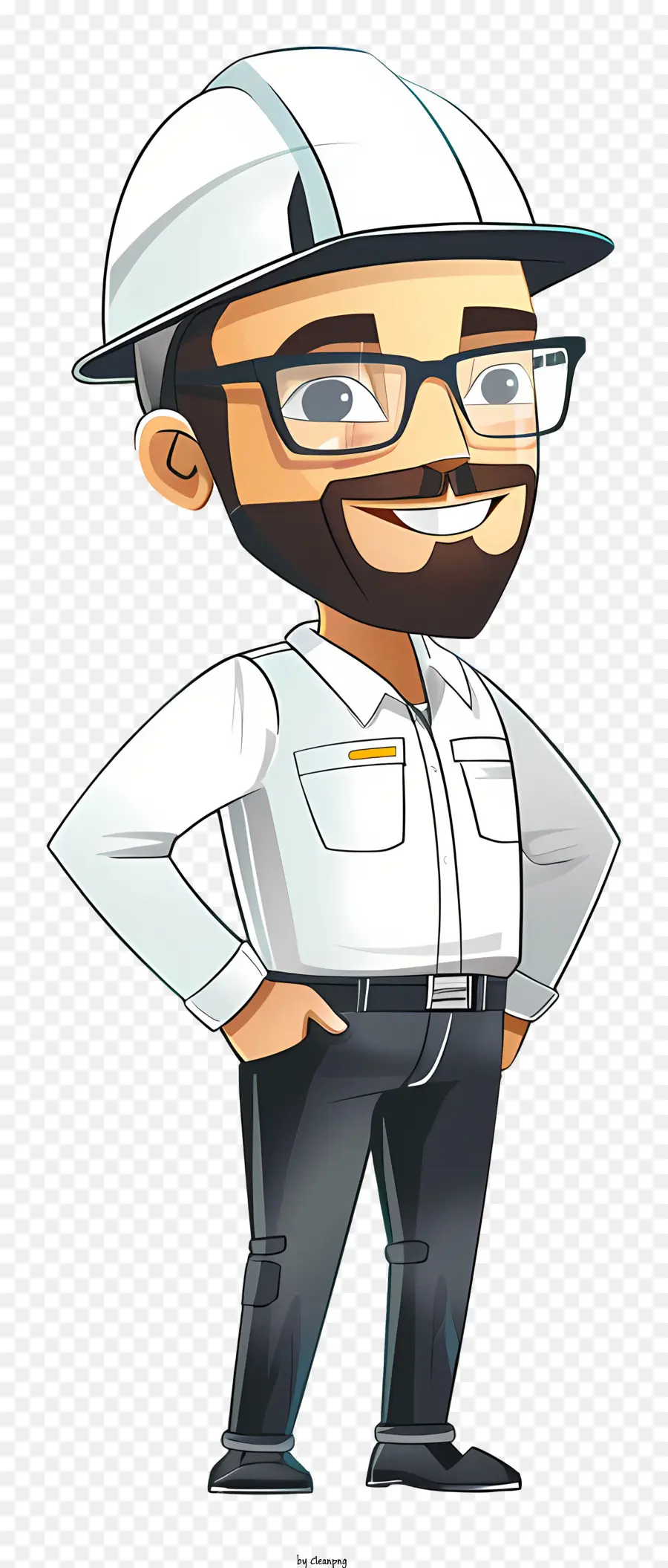 Ingeniero De Dibujos Animados，Trabajador De La Construcción PNG