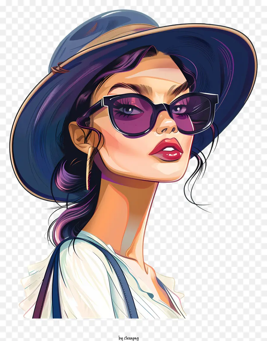 Moda Retro，Mujer Elegante PNG