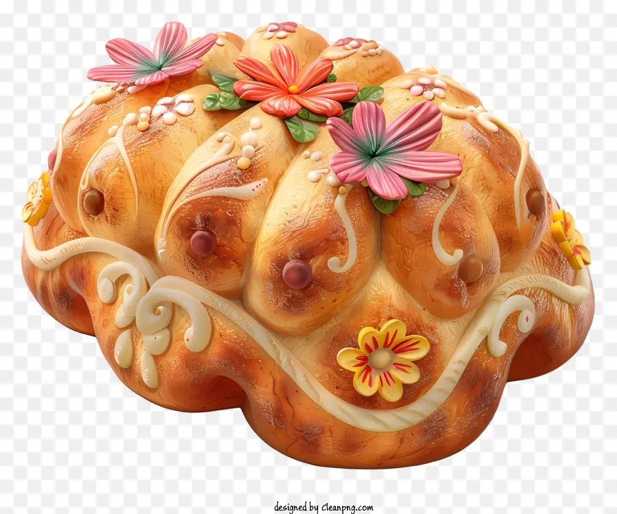 El Pan De Muerto，Pastel Decorativo PNG