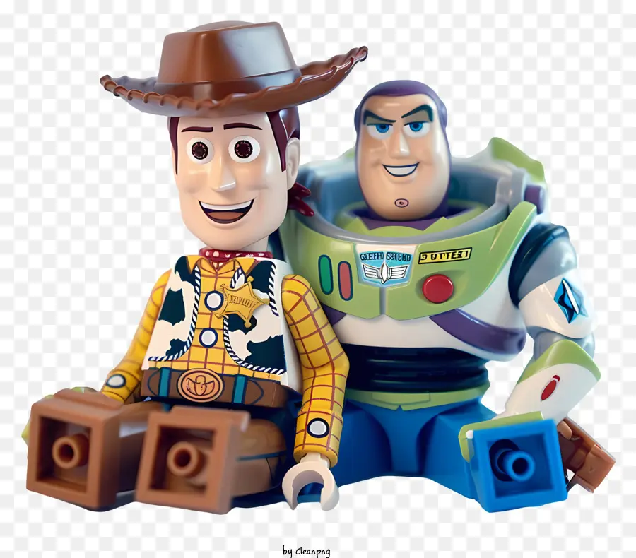 Historia Del Juguete，Woody Y Buzz Lightyear PNG