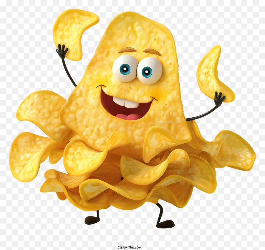 Día De Las Papas Fritas，Personaje De Dibujos Animados PNG