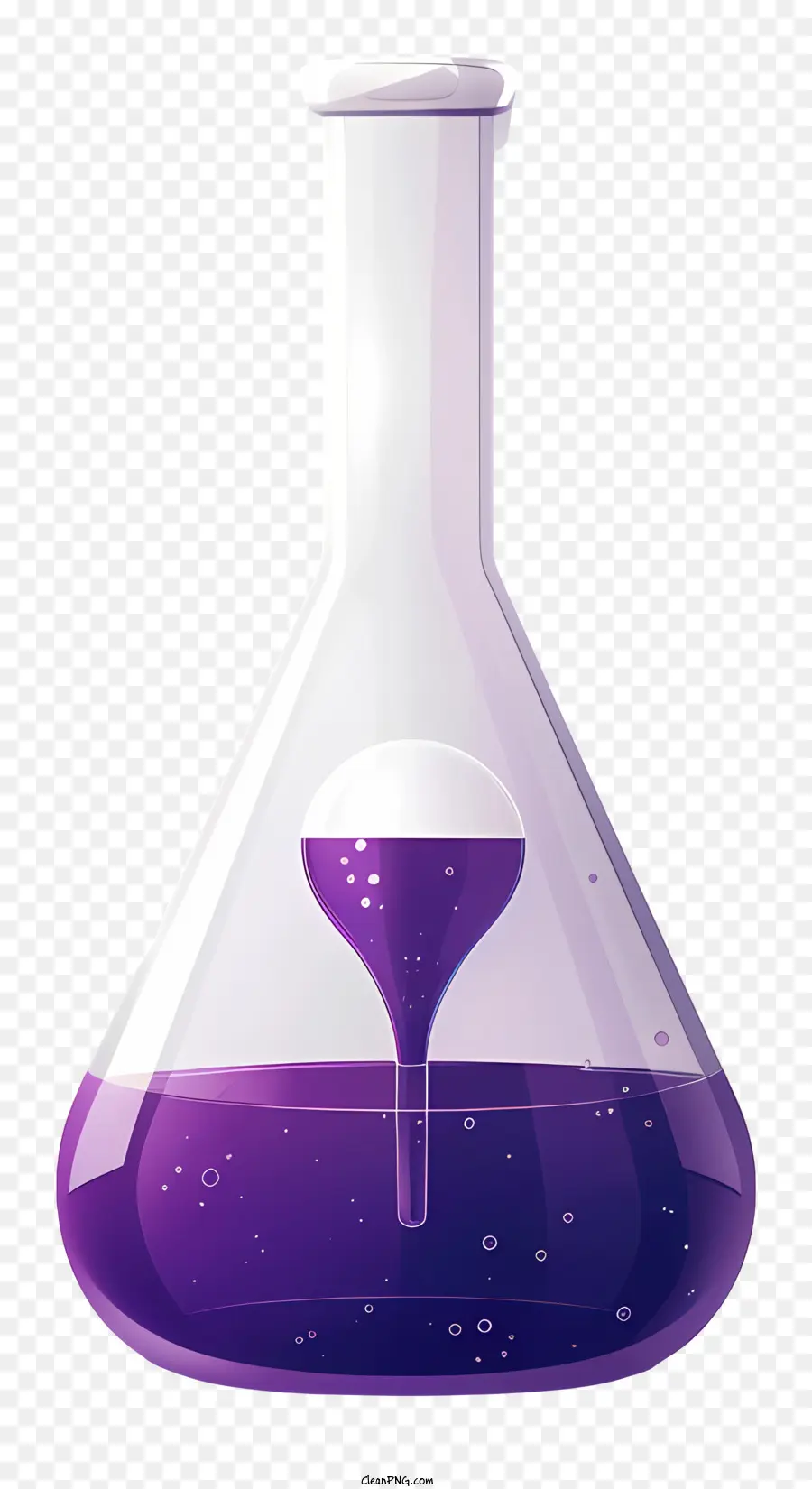 Frasco De Laboratorio，Líquido Morado PNG