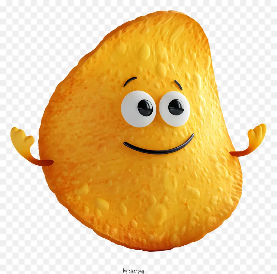 Día De Las Patatas Fritas，Chip Sonriente PNG