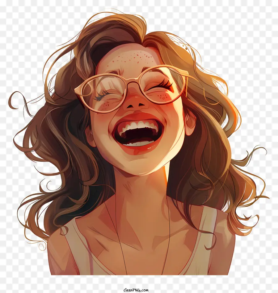 Permite A Reír Día，Mujer Sonriente PNG