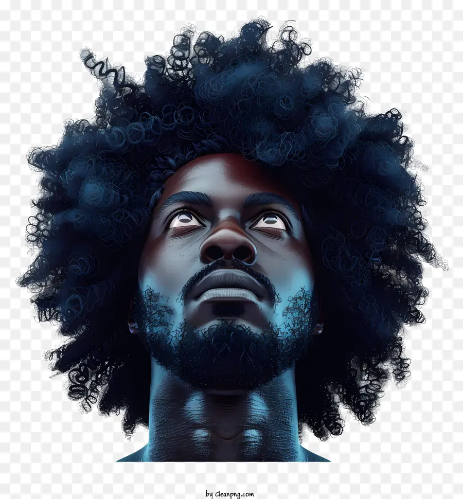 El Hombre De Peinado，Peinado Afro PNG