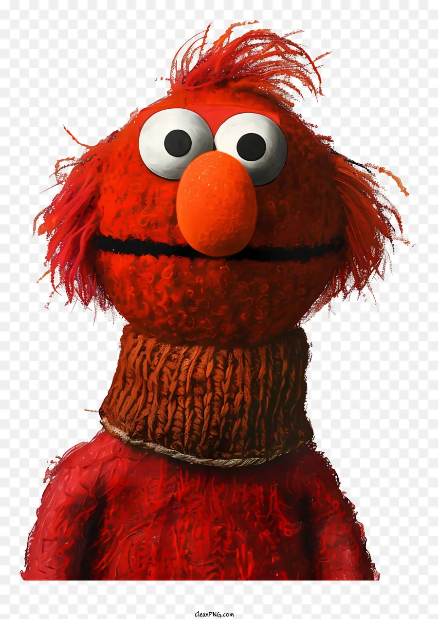 Elmo，Personaje Peludo Rojo PNG