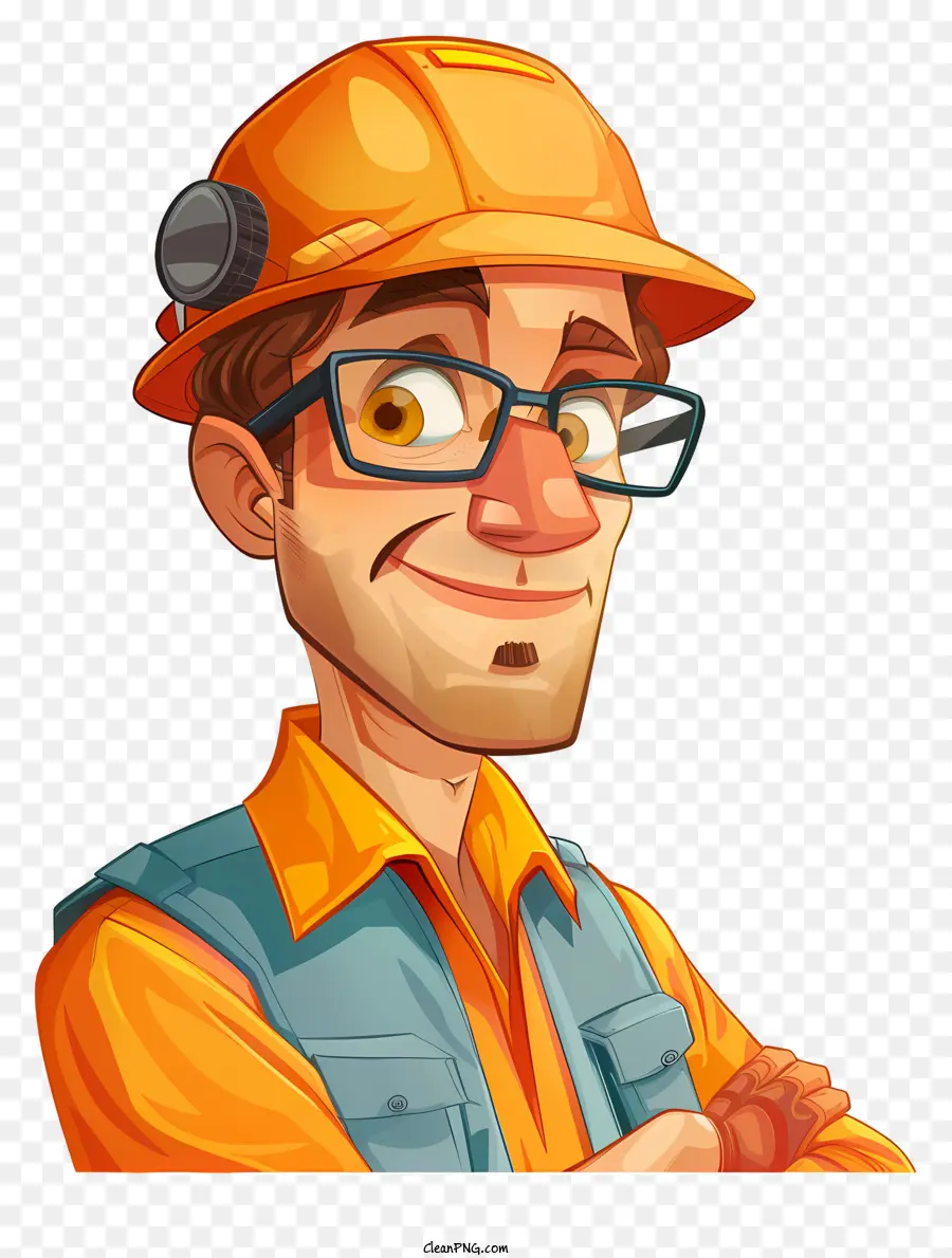 Ingeniero De Dibujos Animados，Trabajador De La Construcción PNG