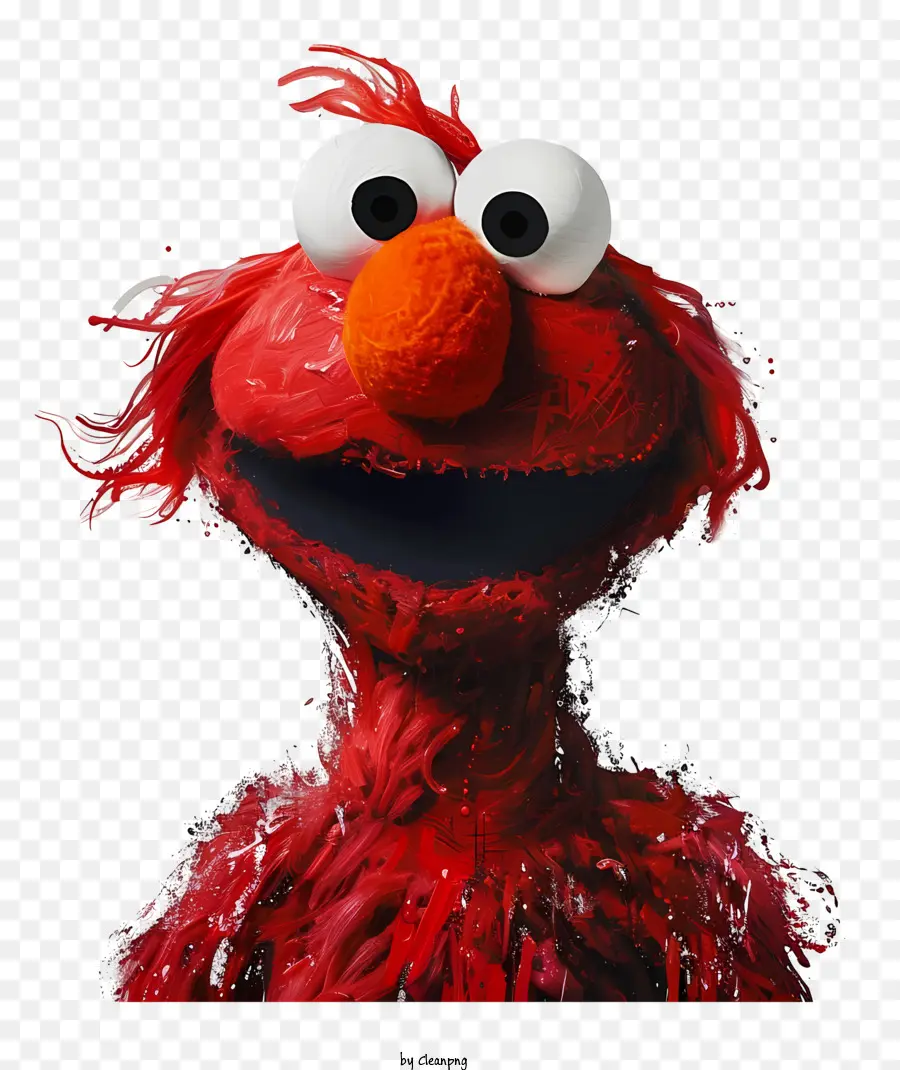 Elmo，Personaje Peludo Rojo PNG