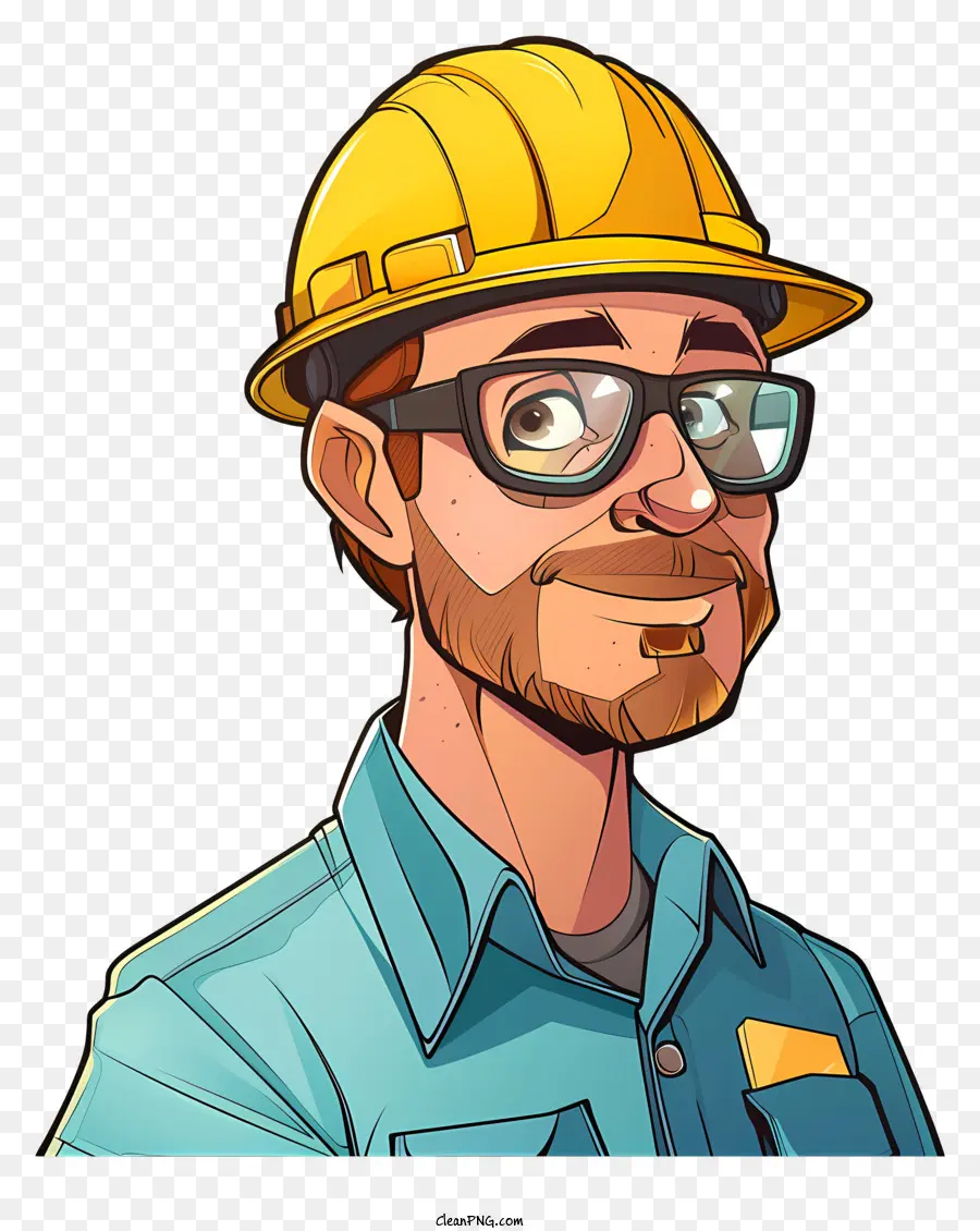 Ingeniero De Dibujos Animados，Casco De Seguridad PNG