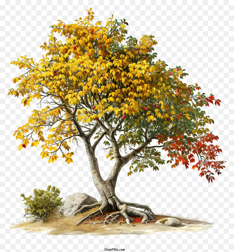 Árbol De Arce Amarillo，Árbol PNG