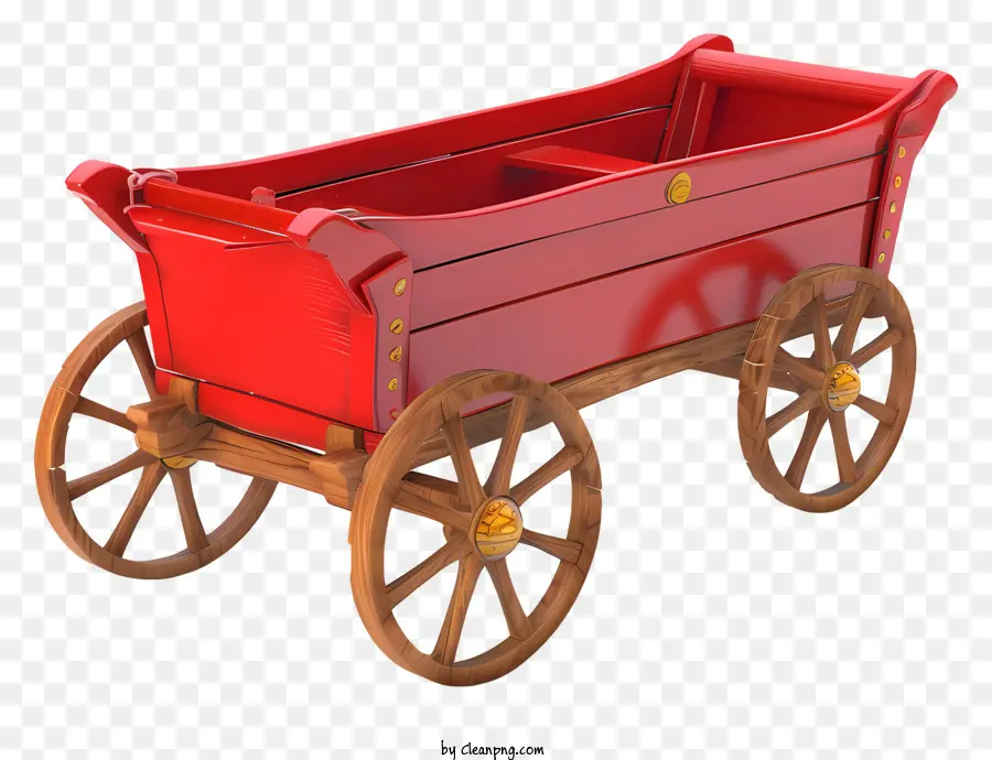 Pequeño Día De Vagón Rojo，Carro De Madera PNG