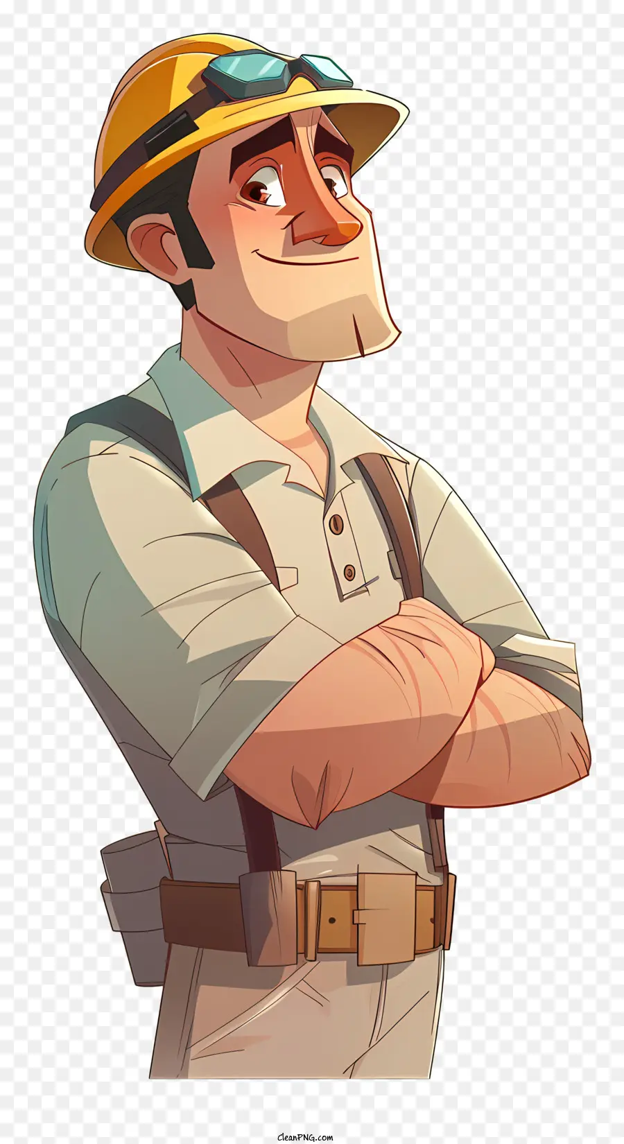 Ingeniero De Dibujos Animados，Trabajador De La Construcción PNG