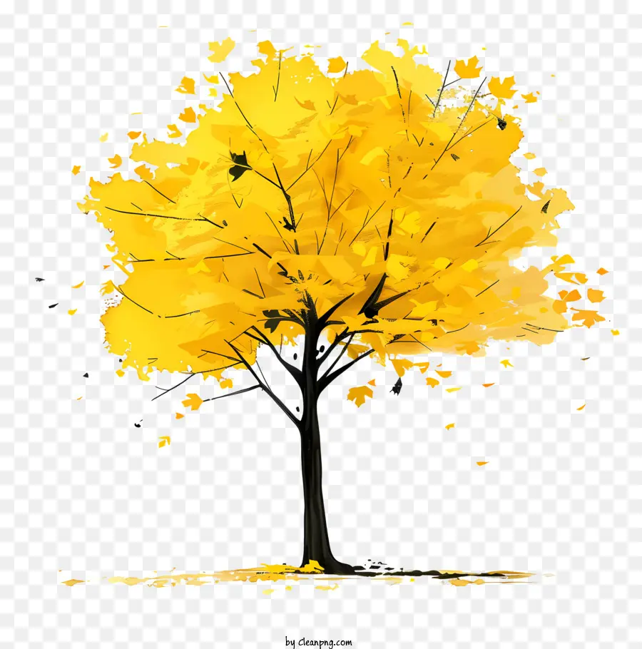 Árbol De Arce Amarillo，Amarillo árbol PNG