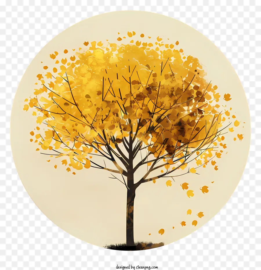 Árbol De Arce Amarillo，Árbol PNG