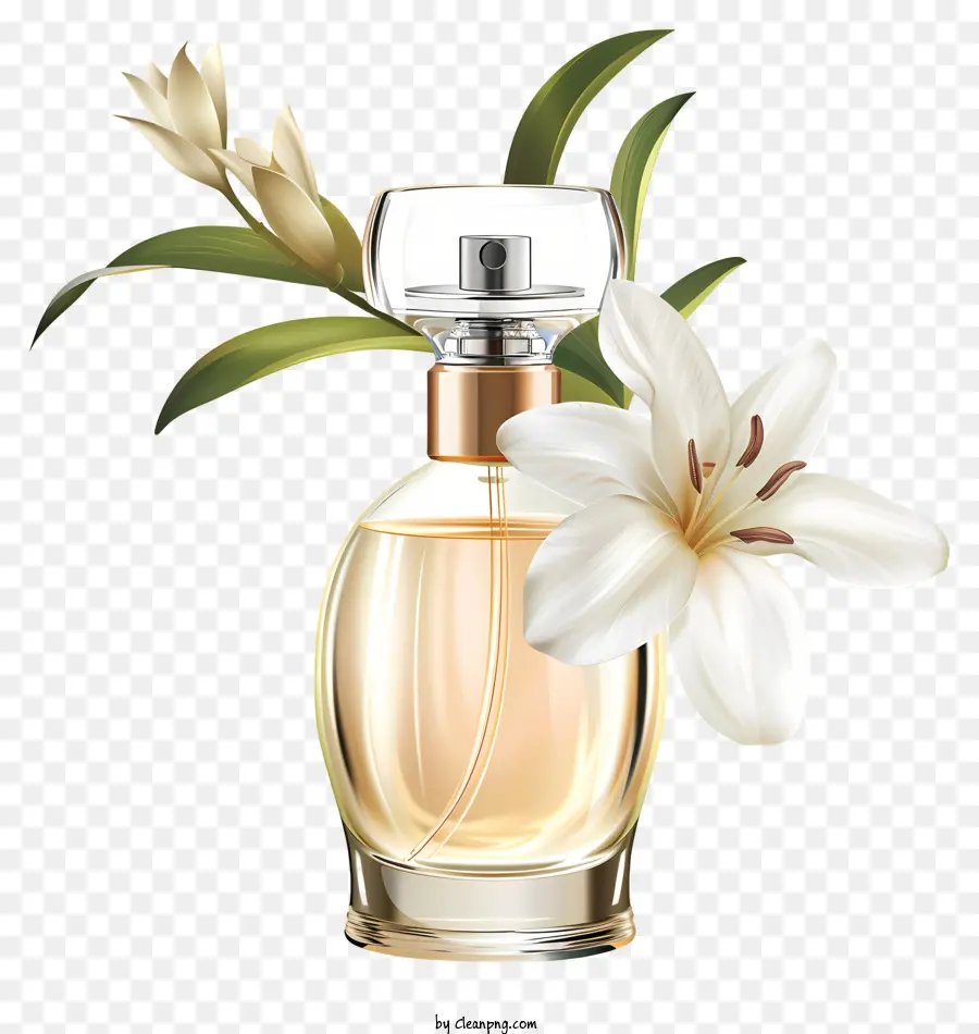 Día De La Fragancia，Botella De Perfume Amarilla PNG