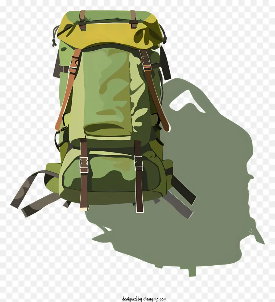 Mochila De Senderismo，Verde Mochila PNG