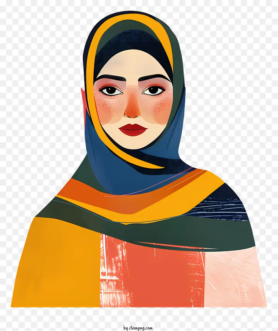 Dibujos Animados De Niña Musulmana，Hijab Moda PNG