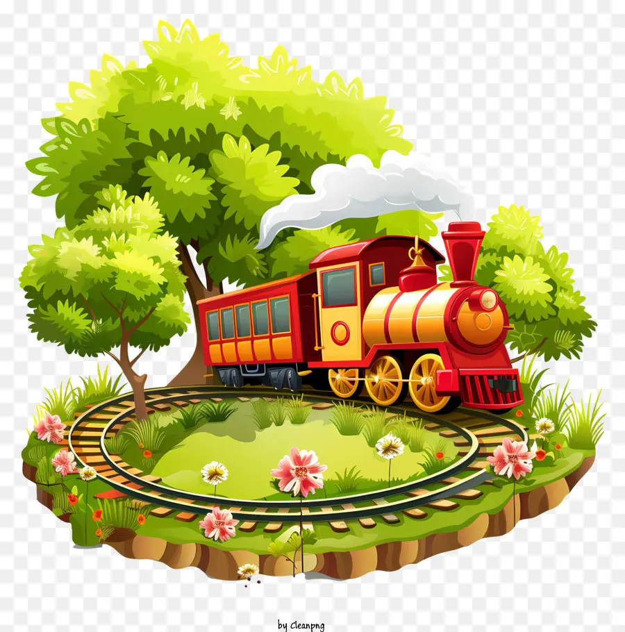 Campo De Primavera，Tren PNG