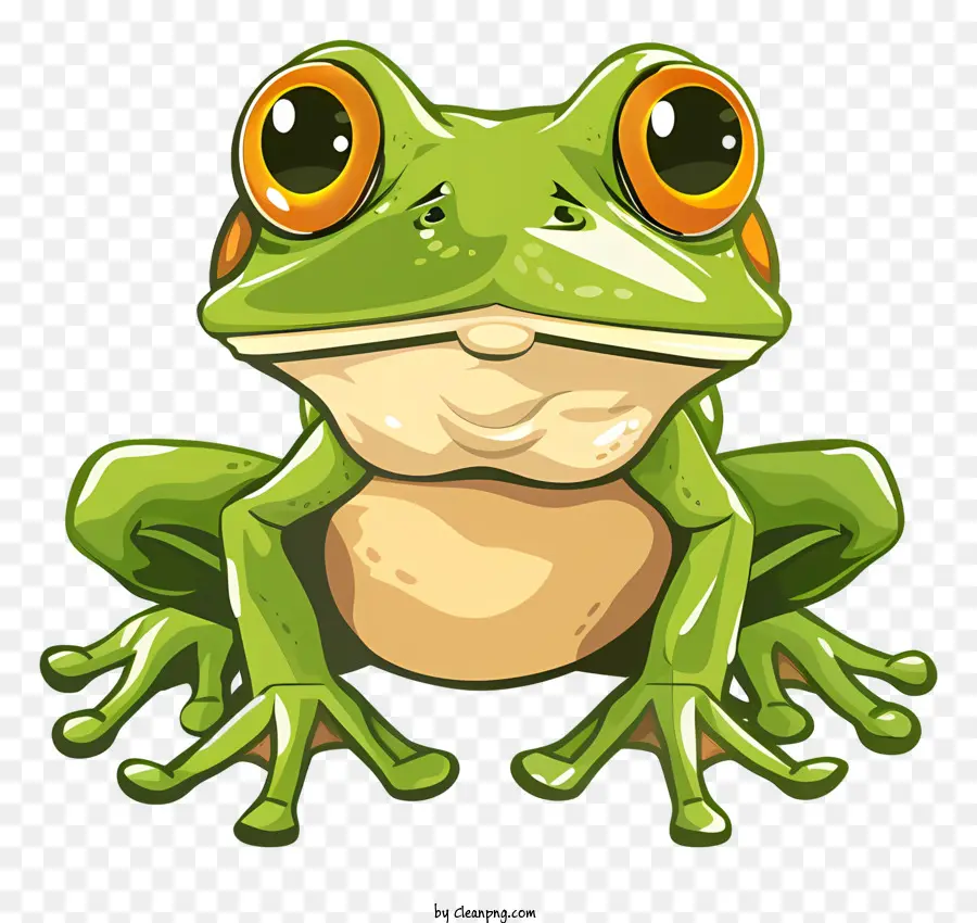 Cartoon Frog，Rana PNG