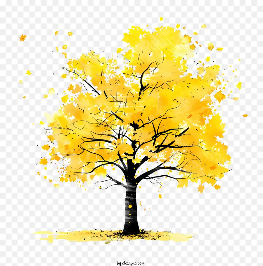 Árbol De Arce Amarillo，Amarillo árbol PNG