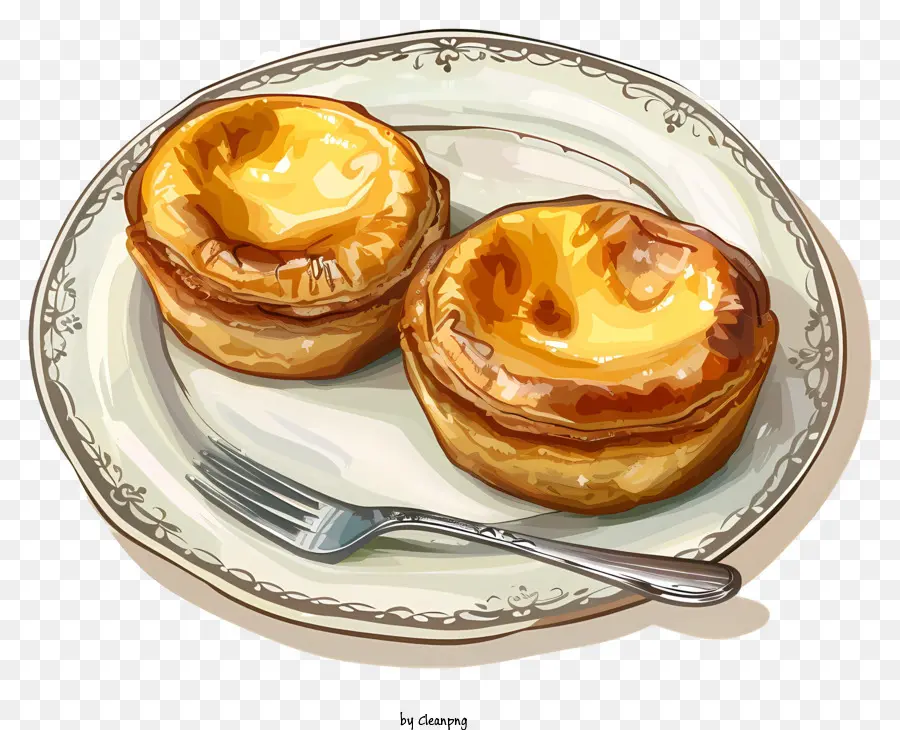 Pastel De Nata，Pastelería PNG