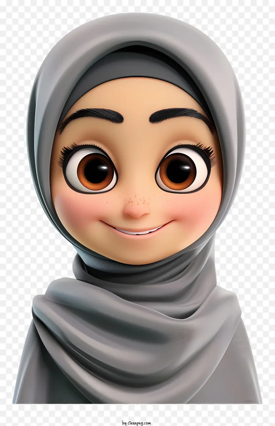 Ramadán，Chica Animada PNG