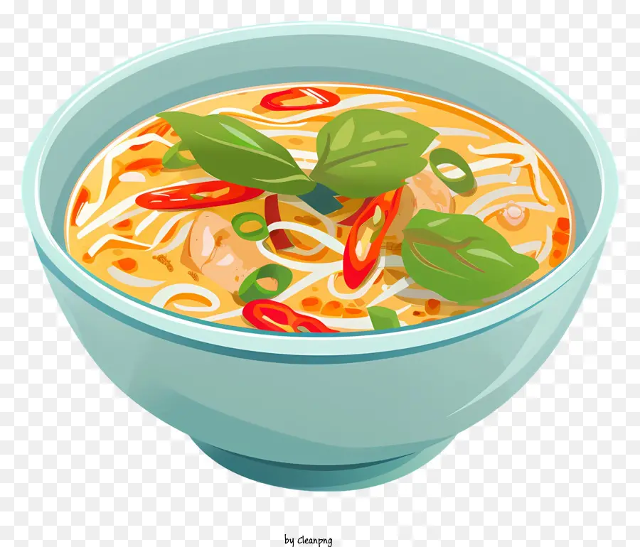 Penang Assam Laksa，Sopa De Fideos Tailandeses PNG