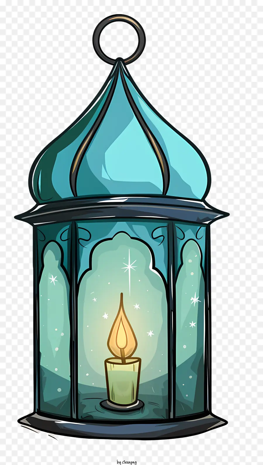 Musulmán Lantern，Azul De La Linterna PNG