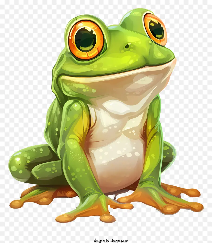 Cartoon Frog，Rana PNG