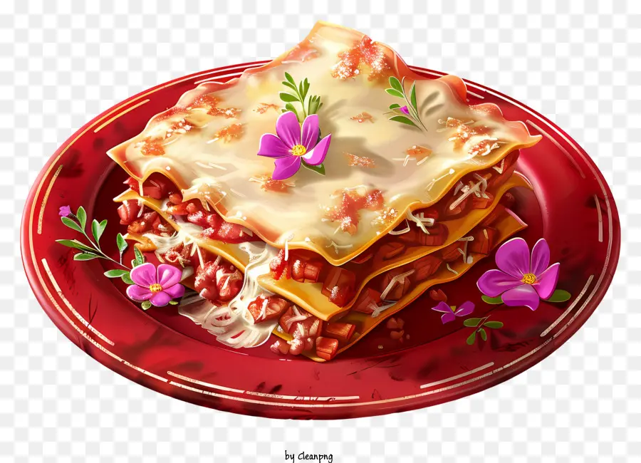 Lasagna，Plato De Pasta PNG