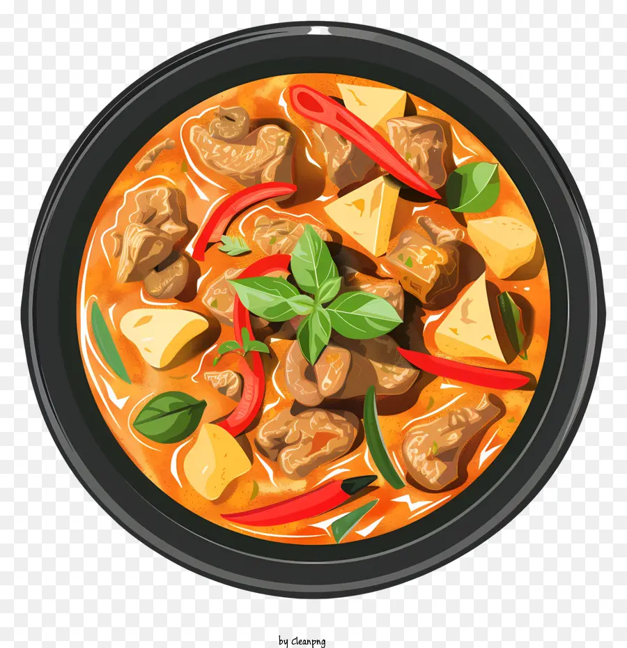 Massaman Curry，Ternera Al Curry PNG