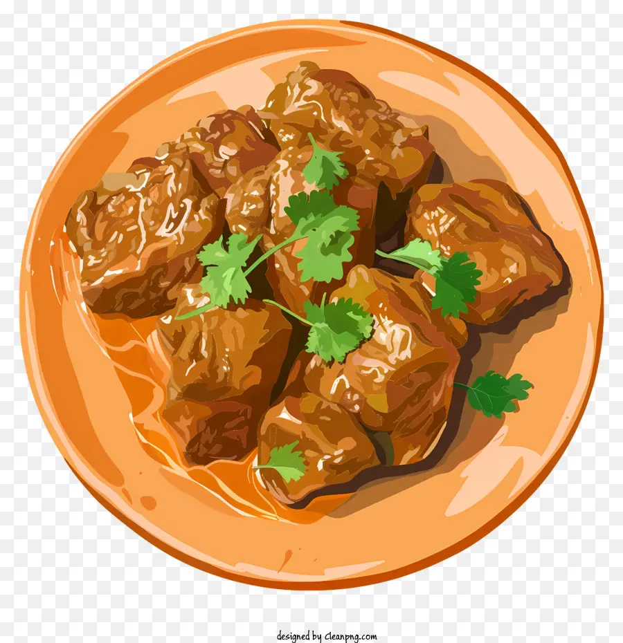 Rendang，Carne Estofada PNG