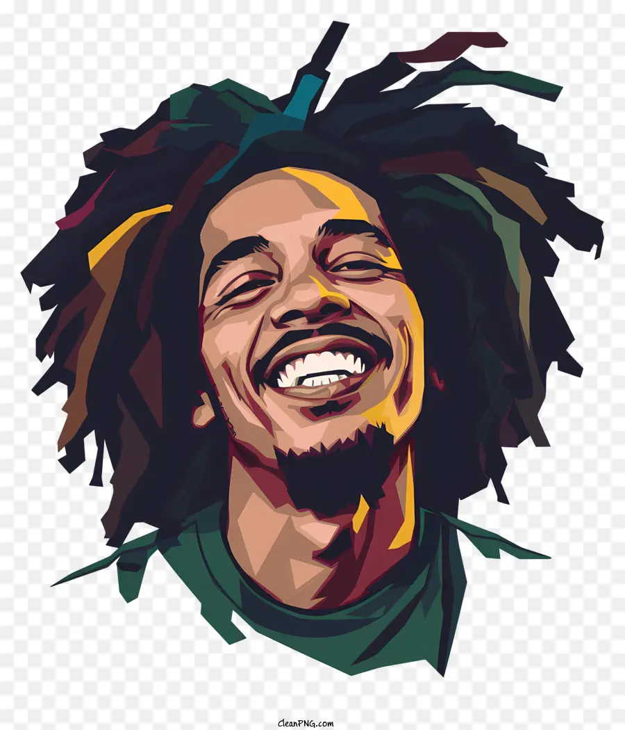 Bob Marley，Hombre Con Rastas PNG