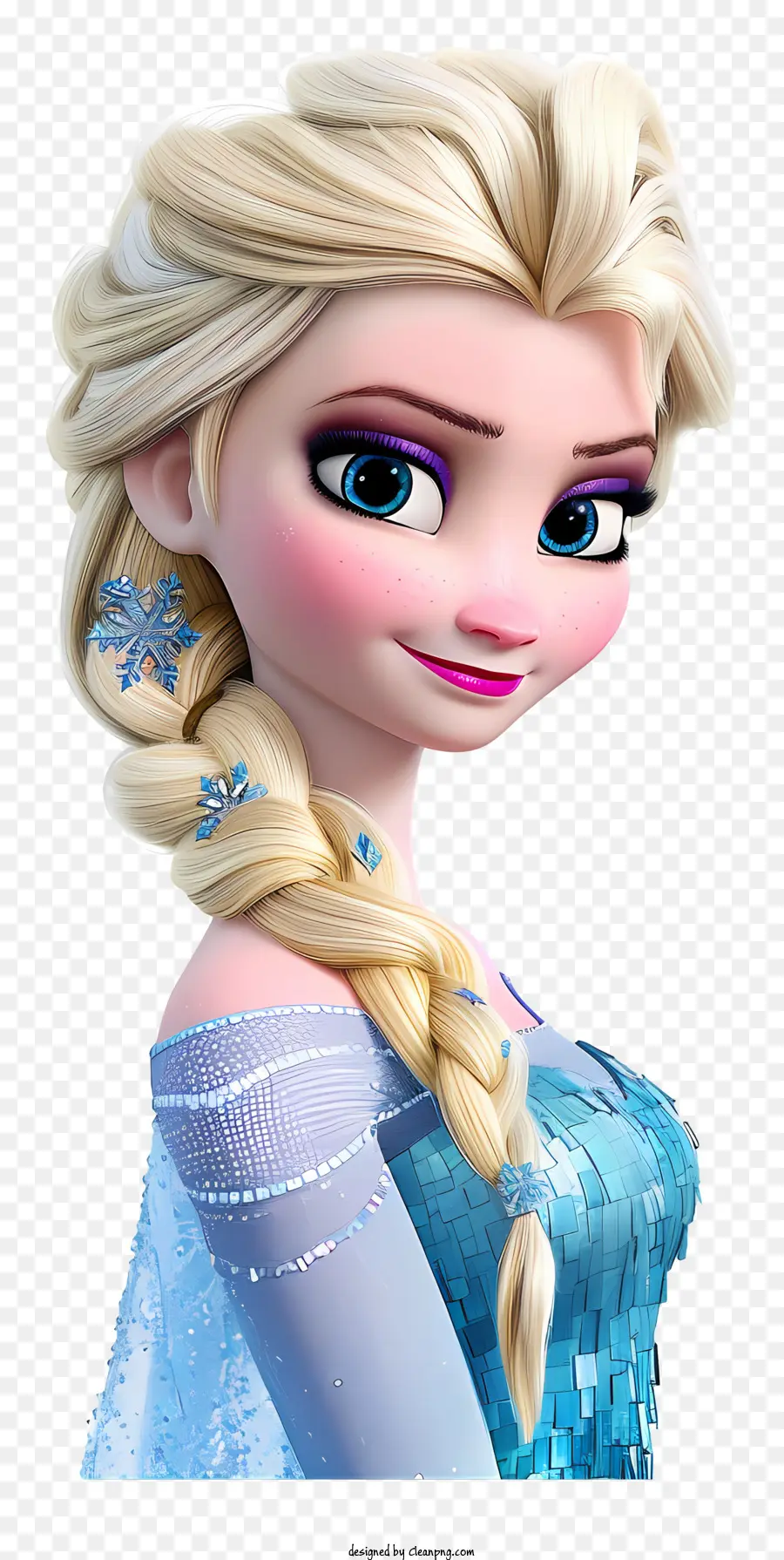 Princesa De Elsa Congelada，Mujer Joven PNG