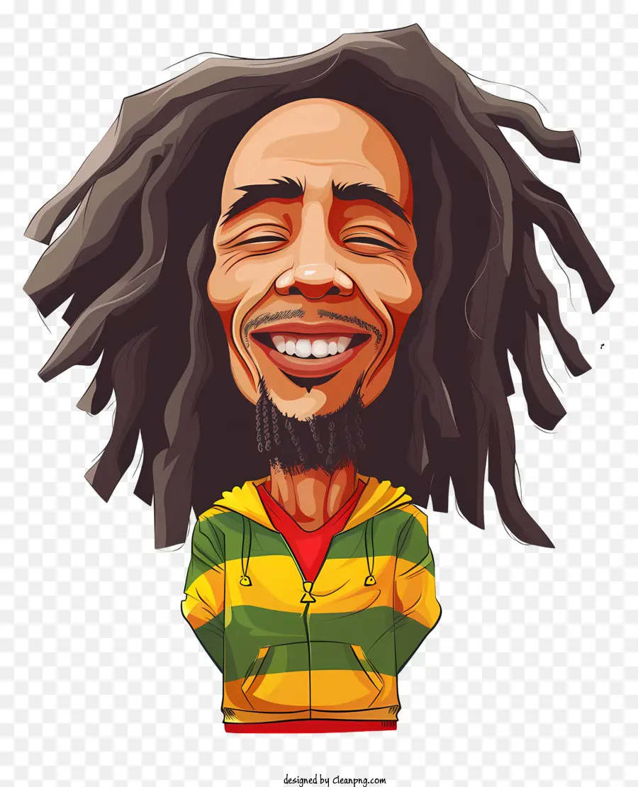 Bob Marley，Personaje De Dibujos Animados PNG