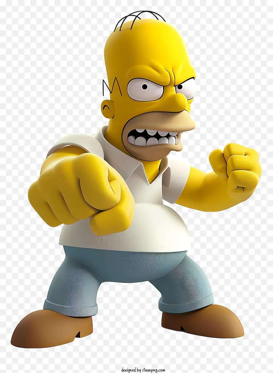 Los Simpsons，Camisa Blanca PNG