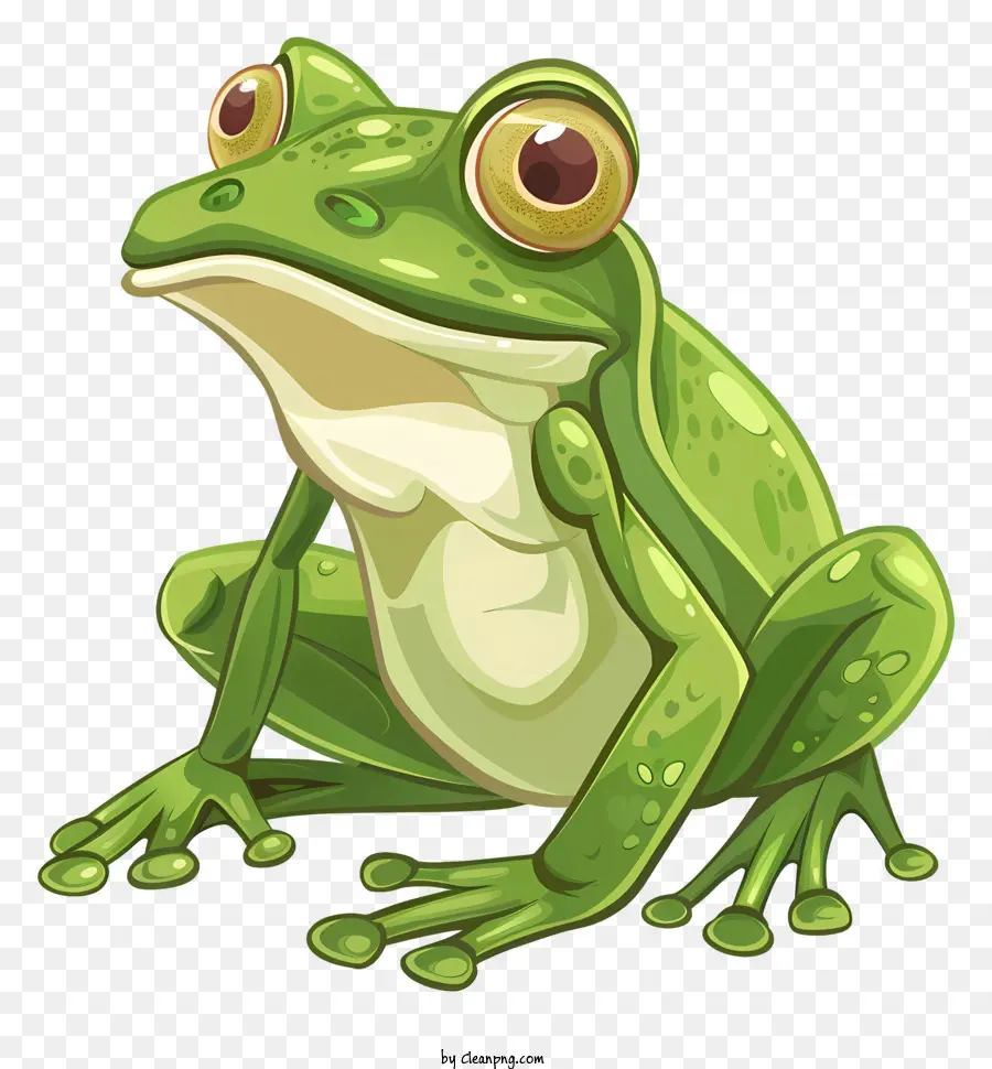 Cartoon Frog，Rana PNG
