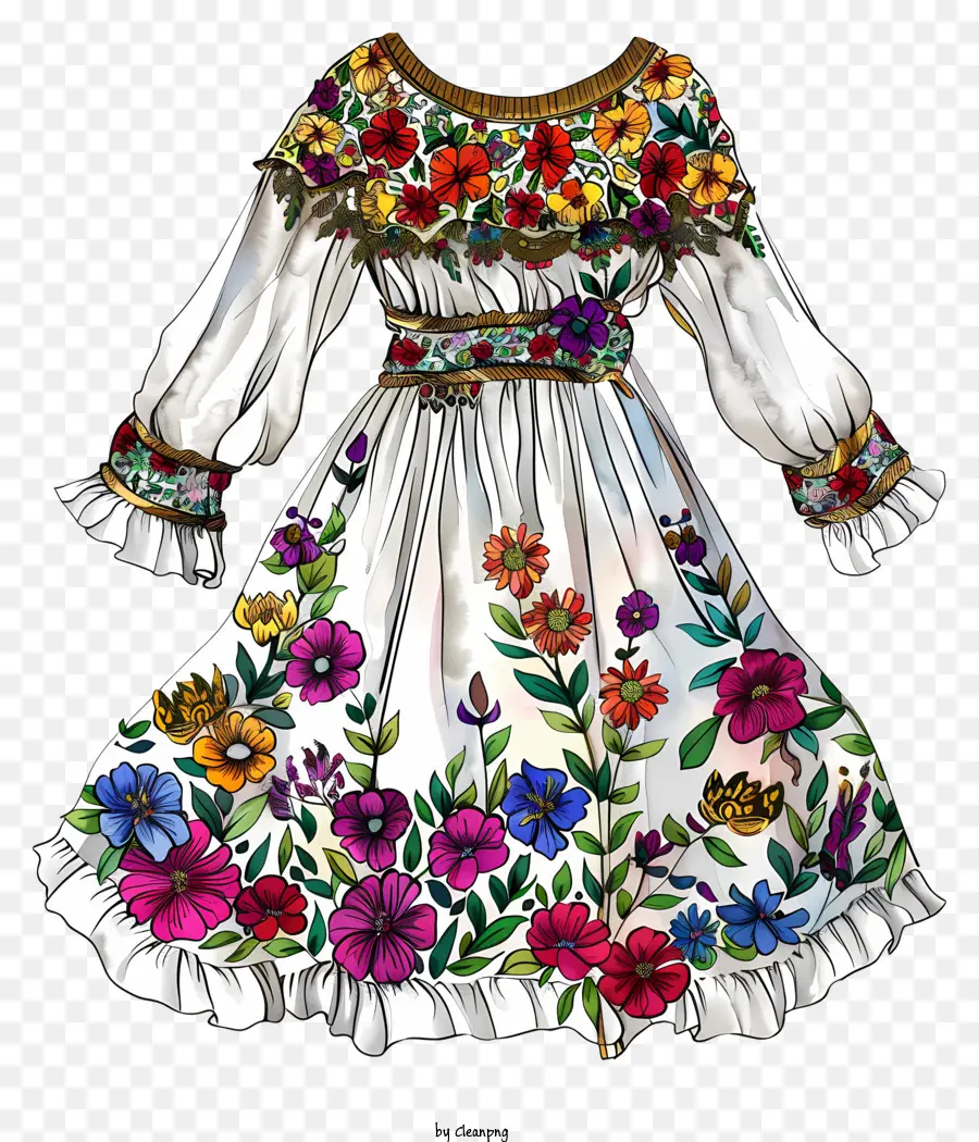 Boho，Vestido Blanco PNG