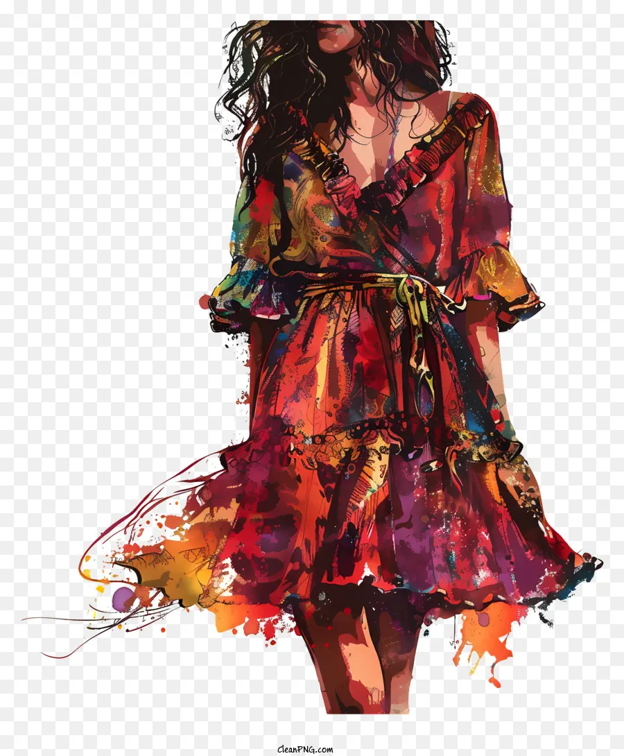 Boho，Vestido PNG