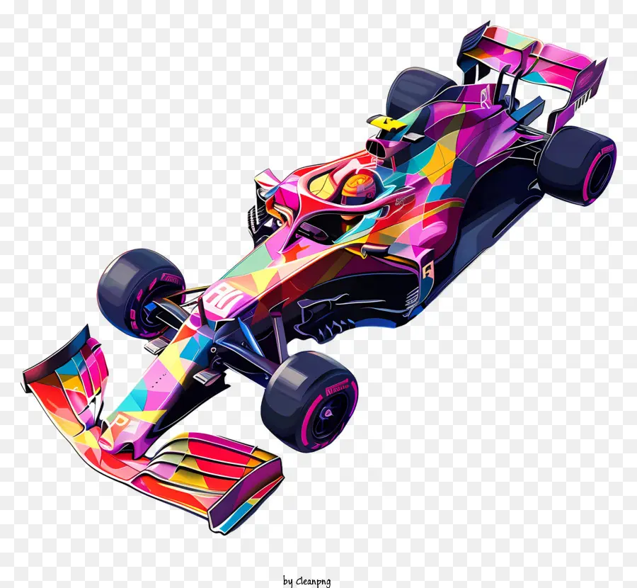 Coche De Fórmula 1，Coche De Carreras Colorido PNG