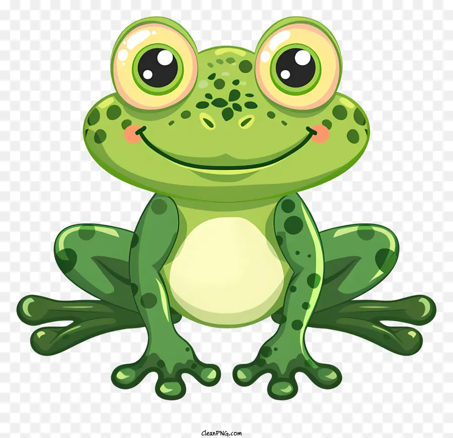Cartoon Frog，Lindo De La Rana PNG