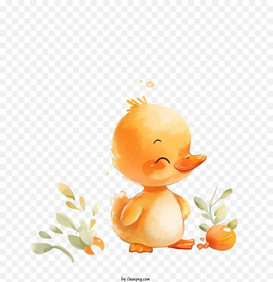 Dibujos Animados De Pato Bebé，Pato Amarillo PNG