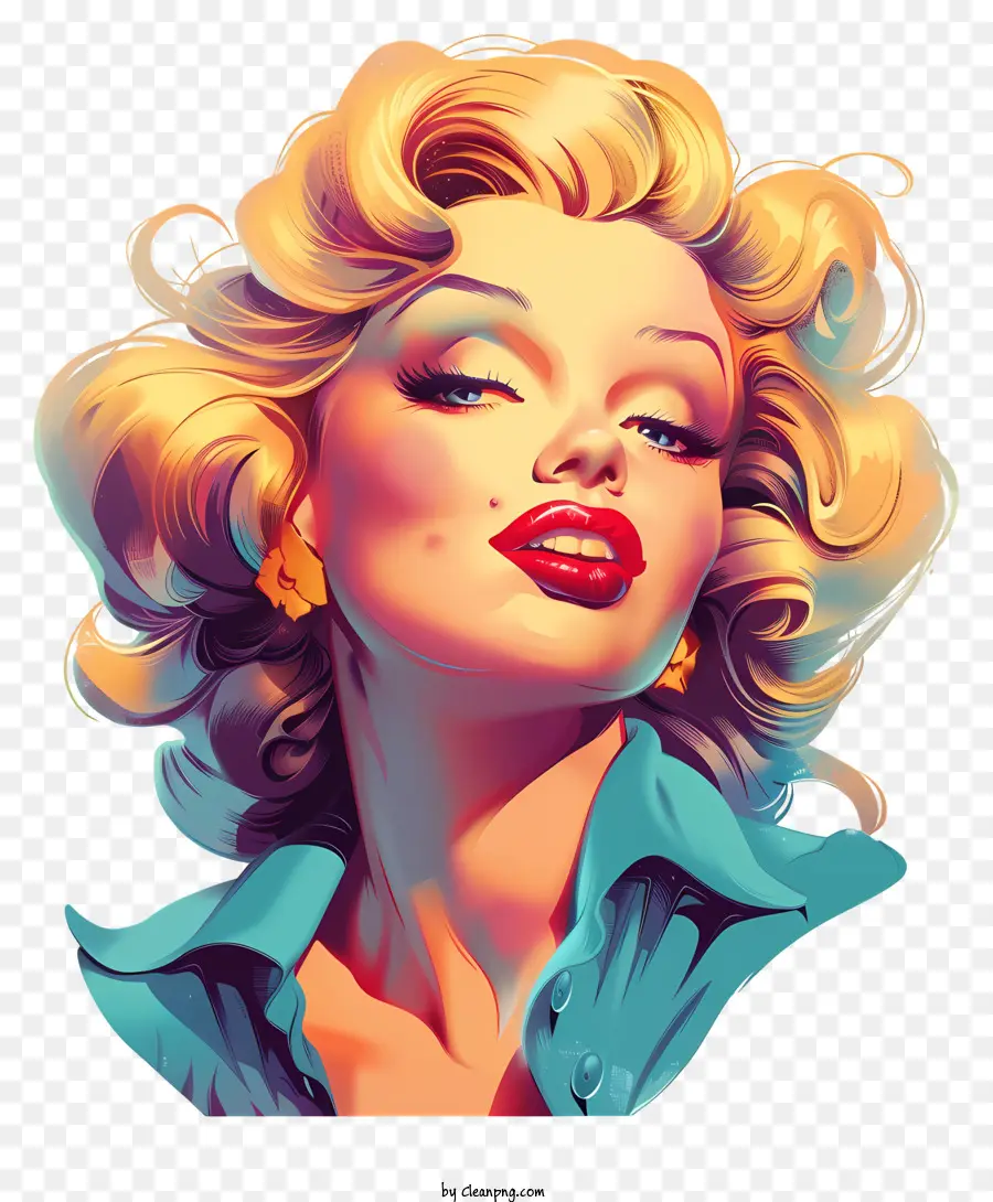 Marilyn Monroe，El Cabello Rubio PNG