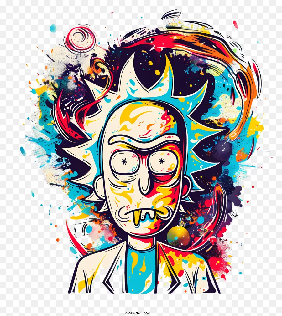 Rick Y Morty，Rick Colorido PNG