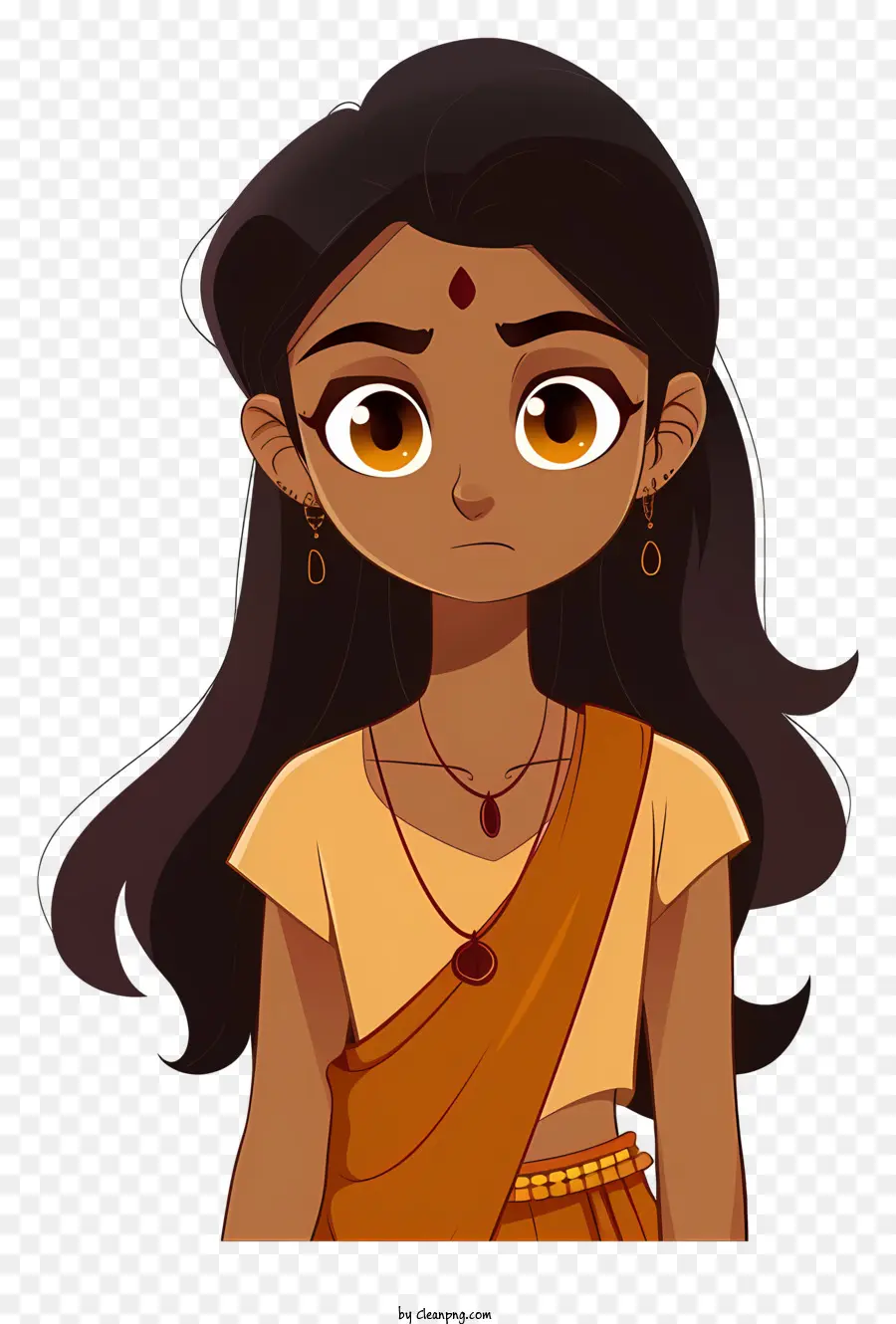 Dibujos Animados De Niña India，Chica PNG