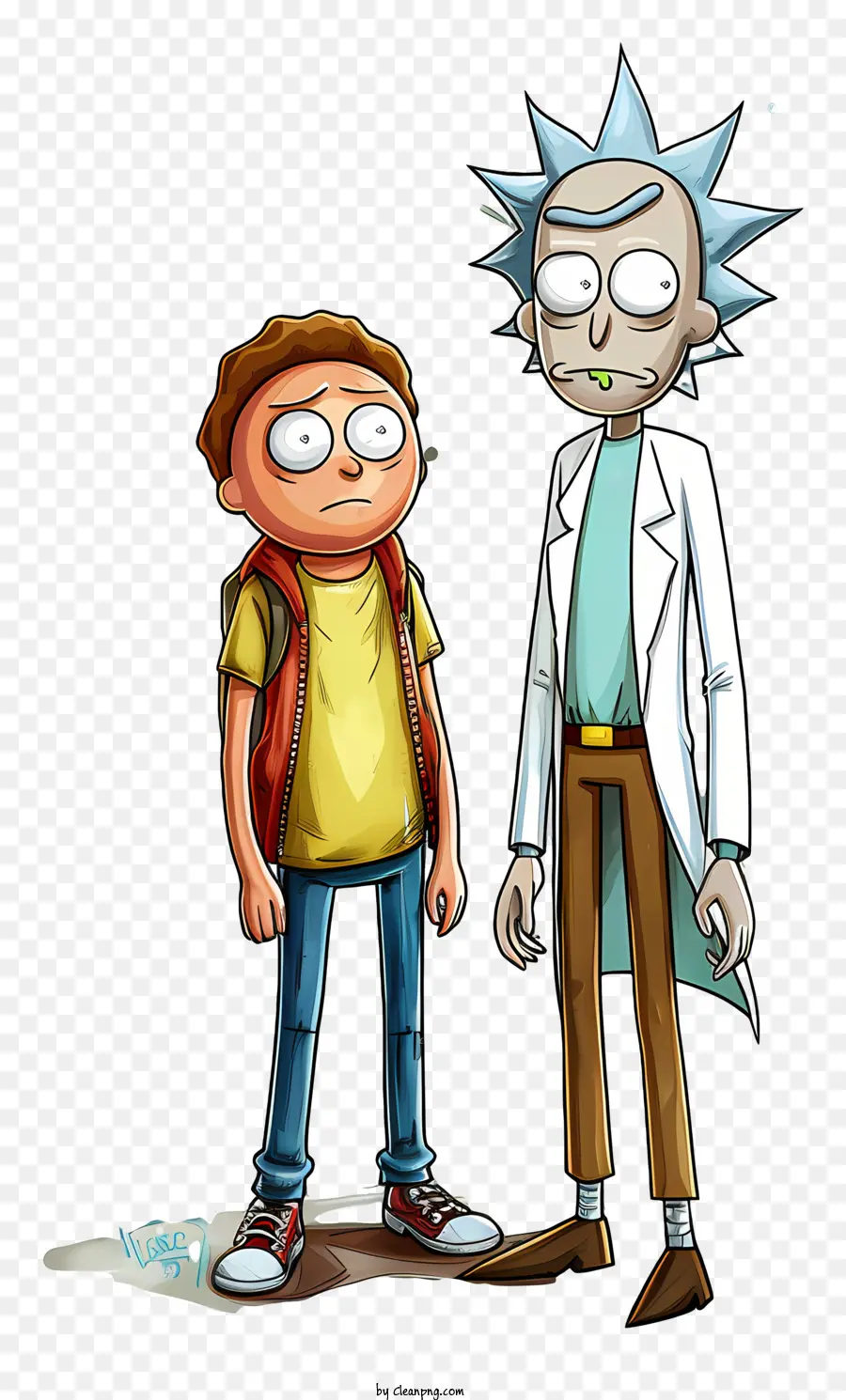 Rick Y Morty，Chaqueta Cafe PNG