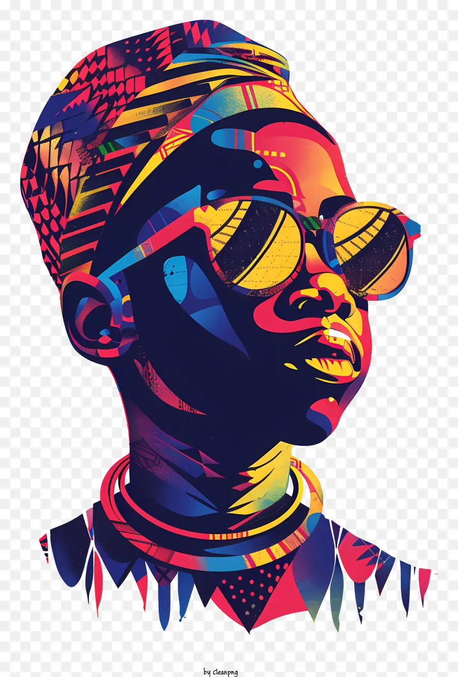 áfrica Boy，Gafas De Sol Coloridas PNG